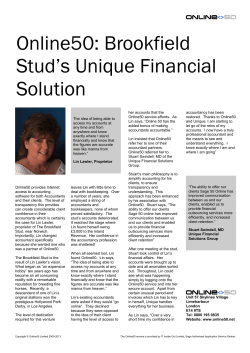 Online50: Brookfield Stud`s Unique Financial Solution