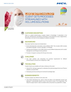 Large Biotechnology client gets processes streamlined with HCL