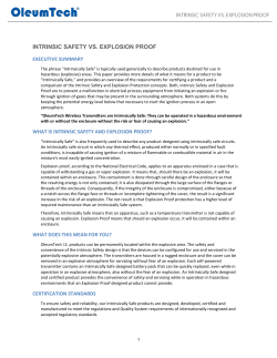 intrinsic safety vs. explosion proof