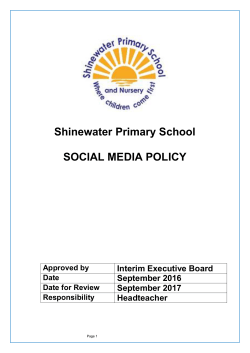 Model social media policy for schools