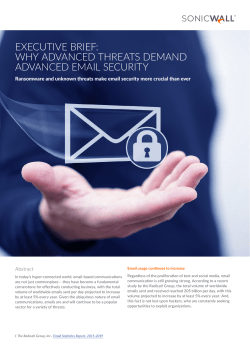 executive brief: why advanced threats demand
