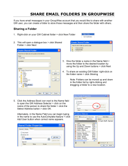 share email folders in groupwise
