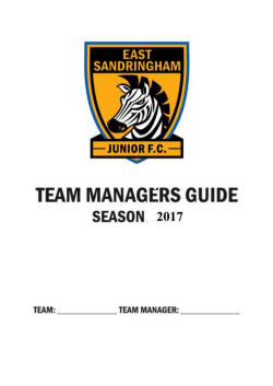 Team - East Sandringham Junior Football Club