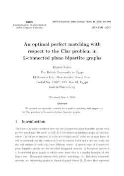 An optimal perfect matching with respect to the Clar problem in 2