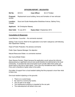 officers recommendation - Flintshire County Council