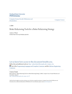Better Refactoring Tools for a Better Refactoring Strategy