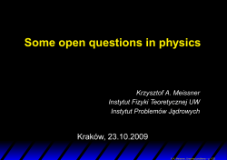 Some open questions in physics