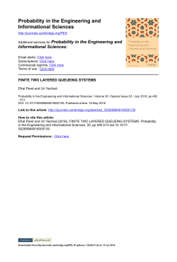 Probability in the Engineering and Informational Sciences