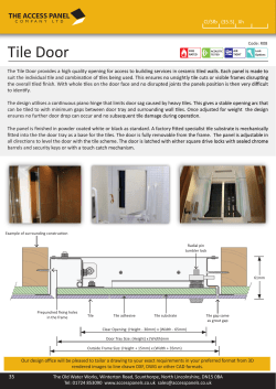 Tile Door - The Access Panel Company