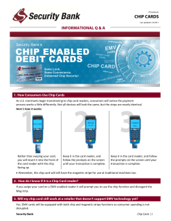 chip cards - Security Bank