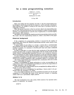 lo: a new programming notation
