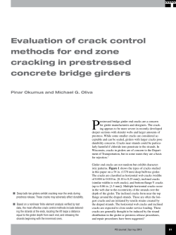 Evaluation of crack control methods for end zone cracking in