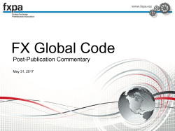 FX Global Code - Foreign Exchange Professionals Association