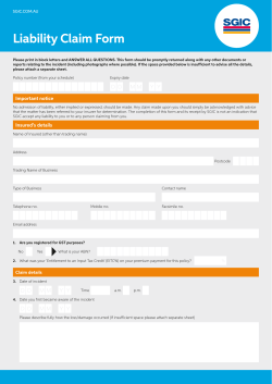 Liability Claim Form