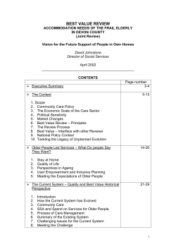 best value review - Devon County Council