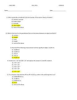 chm 1020 practice exam #1
