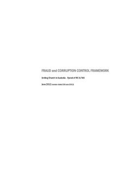 Fraud and Corruption Control Plan