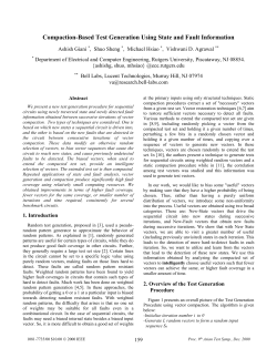Compaction-Based Test Generation Using State and Fault Information