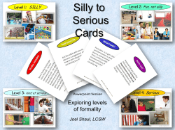 Silly to Serious Set, PowerPoint Version
