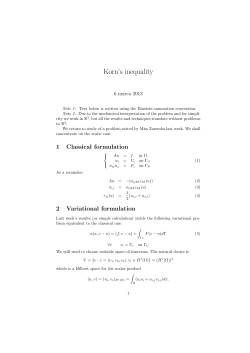 Korn`s inequality