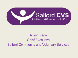 Slide 1 - Salford CVS