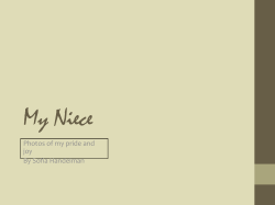 My Niece - The Manhattan New School Projects Page