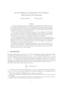 On the Huffman and Alphabetic Tree Problem with General Cost