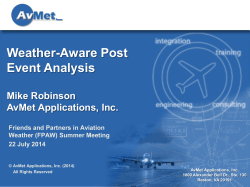 NAS Convective Information Strategy