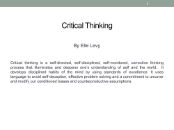 Critical Thinking