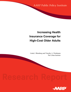 Increasing Health Insurance Coverage for High