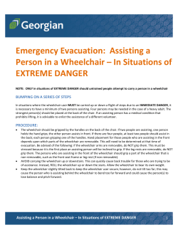 Assisting a Person in a Wheelchair
