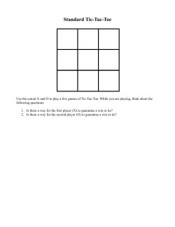 Standard Tic-Tac-Toe