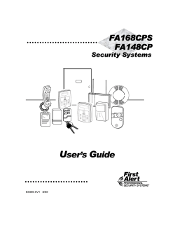 FA148CP, FA168CPS User`s Guide