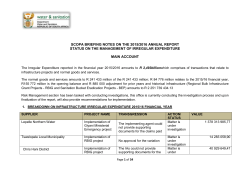 scopa briefing notes on the 2015/2016 annual report