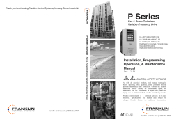 P Series - Franklin Electric