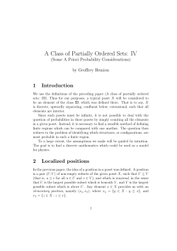 A Class of Partially Ordered Sets: IV