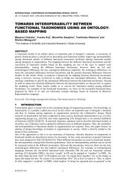 towards interoperability between functional taxonomies using an
