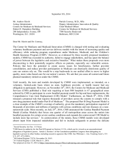 CMMI - Community Oncology Alliance