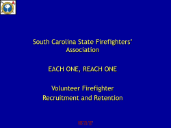 Each One, Reach One - South Carolina State Firefighters Association