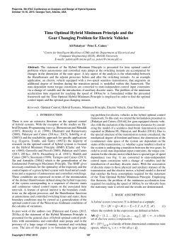 Time Optimal Hybrid Minimum Principle and the Gear
