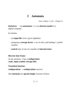 2 Automata - McMaster CAS Dept.