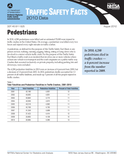 2010 Data: Pedestrians - CrashStats
