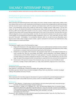 Development of a generic framework for estimation