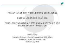 A Paradigm Shift in the Energy Sector