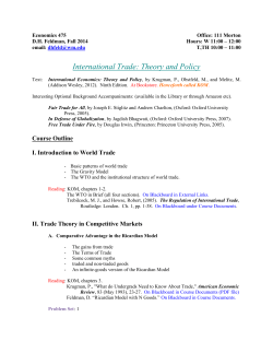Economics 475, Fall 2000