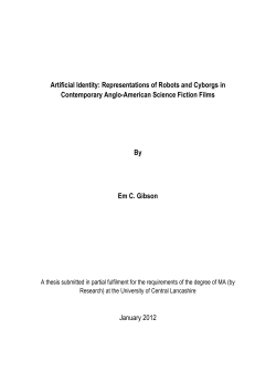 Artificial Identity: Representations of Robots and Cyborgs in