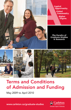 PDF Terms and Conditions of Admission and Funding