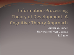 Information-Processing Theory of Development