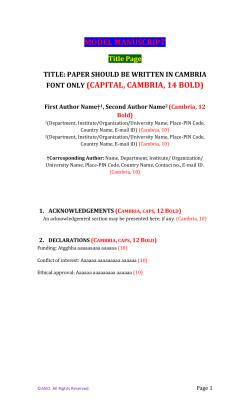 Manuscript - Albert Science International Organization