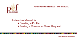 Add a Grant Request - Polk County Schools